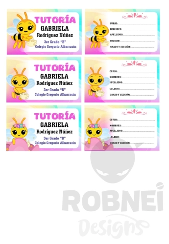 Abejita Plim Plim Etiqueta